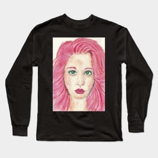 Red haired girl Long Sleeve T-Shirt